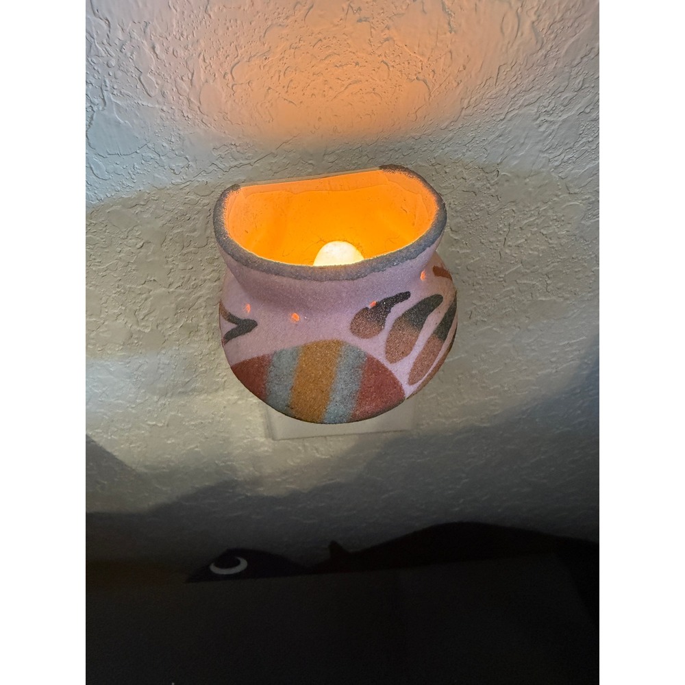 Handcrafted‎ Pottery Plug In Night Light Southwestern Style Home Decor